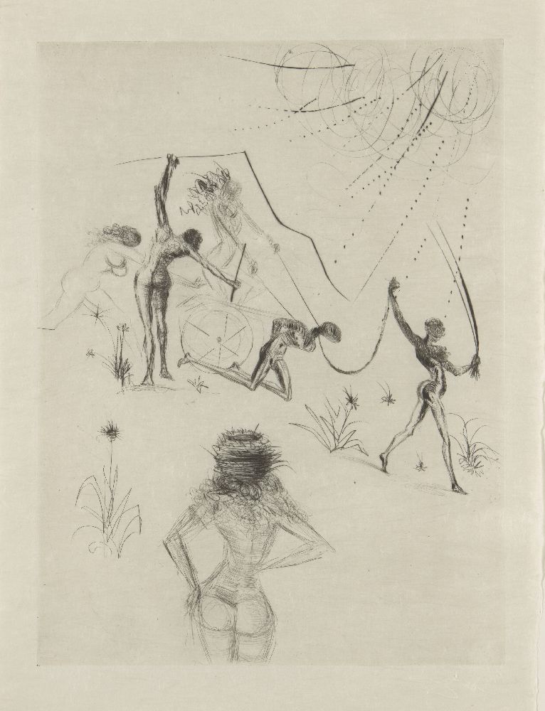 Salvador Dalí, Spanish 1904-1989- The Twelve Apostles: Mark and Thomas [Field 72-14], 1977; two - Image 12 of 13