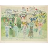 After Raoul Dufy, French 1877-1953- Epsom, 1939; lithograph in colours on wove, numbered 44/225 in