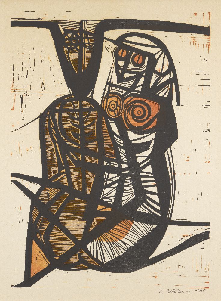 Cecil Skotnes, South African 1926-2009- Untitled; twelve woodcuts in colours on wove, each signed - Image 15 of 25