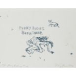 Tracey Emin CBE RA, British, b.1963- Every Bodies Been There, 1988; lithograph in colours on wove,