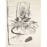 Brett Whiteley AO, Australian 1939-1992- Flowers on the Table, 1977; lithograph on wove, three