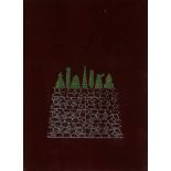 Ivor Abrahams RA, British 1935-2015- Garden Emblems I, 1967; screenprint on flocked paper, an