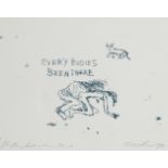 Tracey Emin CBE RA, British, b.1963- Every Bodies Been There, 1988; lithograph in colours on wove,