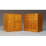 Søren Nissen and Ebbe Gehl, two Danish 'Naver Collection' teak cabinets, c.1970, one with two