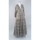 Solieluna: a Drop Yoke floral pattern Wrap Duster and Maxi Skirt, each size 'S', together with a