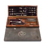 A World War I field surgeon's kit by Arnold & Sons of Giltspur St. London, the instruments held in a