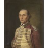 Circle of Tilly Kettle, British 1735-1786- Portrait of Brodie of Brodie in military uniform; oil