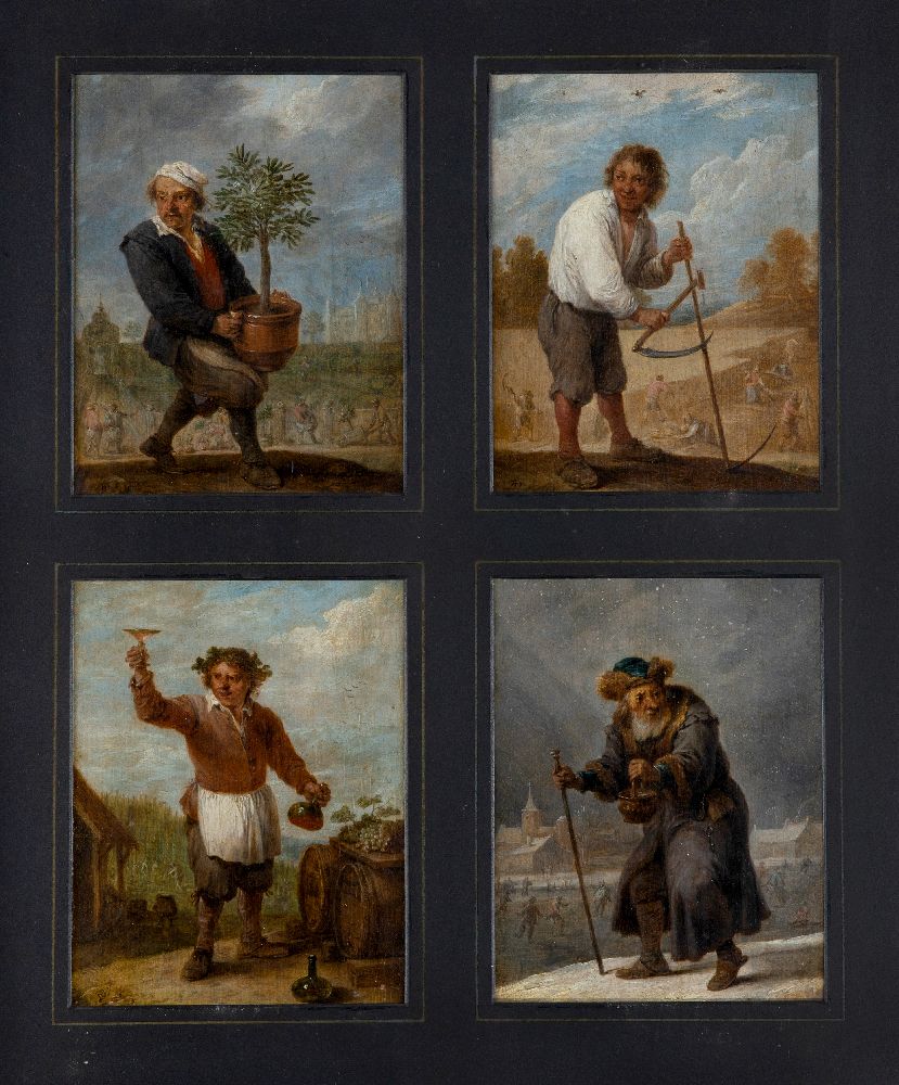 After David Teniers the Younger, Flemish 1610-1690- An Allegory of the Four Seasons: Spring, Summer,