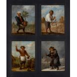 After David Teniers the Younger, Flemish 1610-1690- An Allegory of the Four Seasons: Spring, Summer,