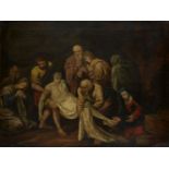 Northern European Provincial School, mid 19th Century- The Deposition of Christ; oil on canvas, 49.5