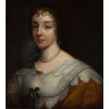 After Sir Anthony van Dyck, Flemish 1599-1641- Portrait of Queen Henrietta Maria, quarter-length