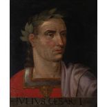 Follower of Sir Peter Paul Rubens, Flemish 1577-1640- Julius Caesar; oil on canvas, inscribed '~