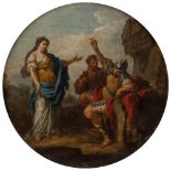 Circle of Angelica Kauffman, RA, Swiss 1741-1807- Greek mythological scenes; oil on panel and oil on