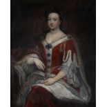 Circle of Sir Godfrey Kneller, German / English 1646-1723- Portrait of a lady, possibly Margaret