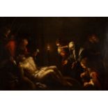 After Jacopo Bassano, early 18th Century- The Lamentation; oil on canvas, 84.8 x 121 cm. Provenance: