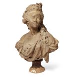 After Gaetano Marchi, Italian, 1747-1823, a terracotta bust of Mademoiselle Marie-Madeleine Guimard,