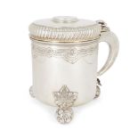 A Swedish silver presentation tankard, Stockholm, 1898, C. G. Hallberg, the cylindrical body