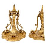 Three pairs of wall brackets, 20th century, comprising: a pair of giltwood wall brackets, each