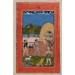 Chinchiwara forrest dwellers, Rajasthan, late 19th century, opaque pigments on paper heightened with