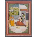 PROPERTY FROM THE COLLECTION OF WILLIAM AND MILDRED ARCHER An Illustration to the Sat Sai of Bihari,