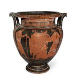 A Greek-style red-figure column krater, Not Ancient, 45cm high approx. Provenance: Private London
