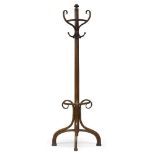 Thonet, a stained beech and bentwood coat / umbrella stand, c.1910-1920, stamped 'Thonet' to