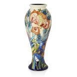Modern Moorcroft (British), a Limited Edition tube lined vase made for Liberty's and designed by