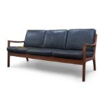 Ole Wanscher (Danish 1903-1985), a 'Senator' three seater sofa for France & Sons, c.1960, applied