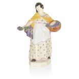 Charles Vyse (British 1882-1971), ‘Lavender Girl’ a Chelsea Pottery earthenware figure, 1922, signed