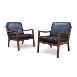 Ole Wanscher (Danish 1903-1985), a pair of 'Senator 166' lounge chairs for France & Sons, c.1960,