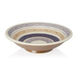 Alfred Burgess Read (British 1898-1973), a 'PLC' pattern pottery bowl for Poole, c.1955, printed