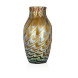 Loetz (Austrian), an iridescent Phaenomen glass vase, c.1900, PG 7734, ground out pontil, The