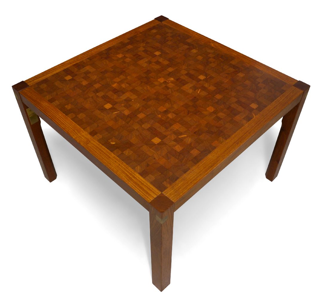 Gorm Christensen (Danish), a fruitwood and wenge parquetry coffee table for Tranekaer Möbler, c. - Bild 2 aus 3