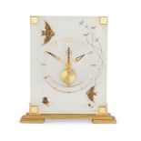 Jaeger Le Coultre (Swiss), a 'Marina' eight day mantel clock, c.1960, dial marked 'Jaeger Le