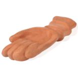 Jean Marais (French 1913-1998), a terracotta vide poche, c.1960, signed 'Jean Marais', Modelled as