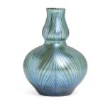 Loetz (Austrian), an iridescent Phaenomen glass vase, Introduced 1898, PG 7501, ground out pontil,