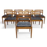 Kai Kristiansen (Danish b.1929), a set of eight 'Model 301' teak dining chairs for Magnus Olesen,