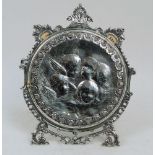 A Victorian silver perpetual calendar, London, 1887, Edward Brown, of circular form with winged