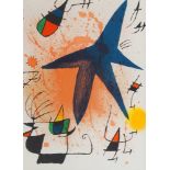 Joan Miró, Spanish 1893-1983- L'Astre Bleu [Mourlot 857], 1972; lithograph in colours on wove,