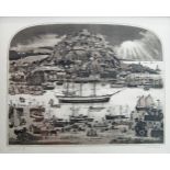 Graham Clarke, British b.1941- Harbour; etching with aquatint on wove, signed and numbered 79/100 in