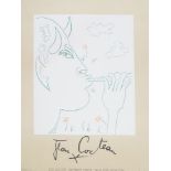 Jean Cocteau, French 1889-1963- Jack Gallery Faun Poster, 1977; lithographic poster in colours on