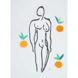 After Henri Matisse, French 1869-1954- Nude with Oranges, 2007; lithograph in colours on 300gsm