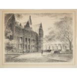 Edward Ardizzone CBE RA, British 1900-1979- St. Paul's School From The North and Downside- The