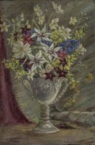 Lady Muriel Wheeler SWA, British 1888-1979 - Flowers in a vase; oil on canvas, signed and dated
