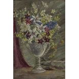 Lady Muriel Wheeler SWA, British 1888-1979 - Flowers in a vase; oil on canvas, signed and dated