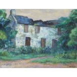 William McDowell, Scottish 1905-1983 - The deserted house; oil on board, signed lower right '