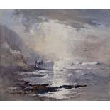 Robert Leslie Howey, British 1900-1981 - A Break in the Clouds, Runswick Bay; gouache on paper,