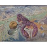 William D. Clyne, Scottish 1922–1981 - Still life with lobster, 1949; oil on canvas, signed and