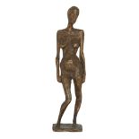 Nigel Konstam, British b.1932 - Standing female nude; bronze, signed with initials on base 'NK',