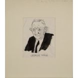 Victor Weisz ('Vicky'), British/German 1913-1966 - George Wigg; ink on paper, with pencil